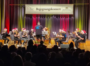 Ensemble der Realschule Bad Schönborn spielt beim Begegnungskonzert des Schulamtes Karlsruhe