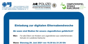 Einladung zur digitalen Elternabendwoche